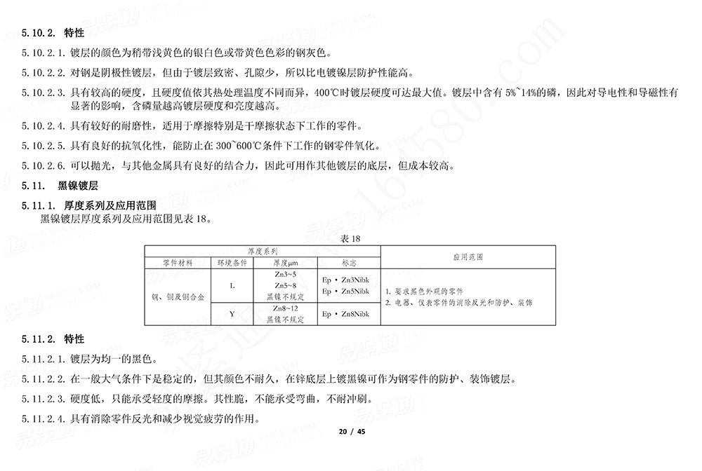 GJB /Z 594 (A) - 2000 金属镀覆层和化学覆盖层选择原则与厚度系列