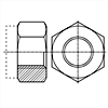 非金屬嵌件六角鎖緊螺母(低型)