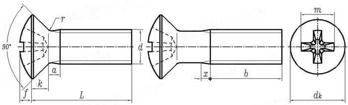 CNS  4561 - 1981 十字槽半沉头螺钉