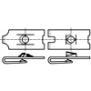 T型簧片螺母，J形（I-标准款，II-短款，III-长款）