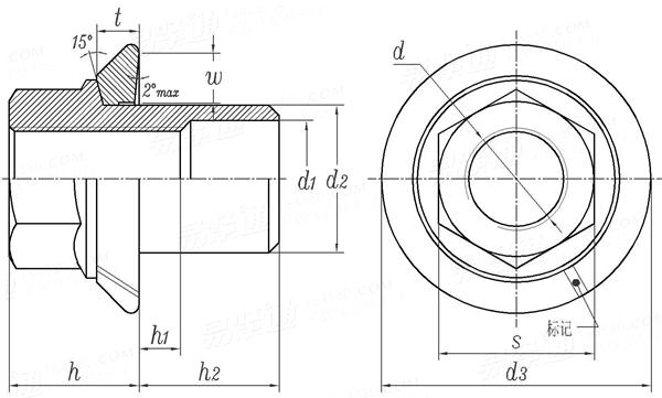 DIN  74361 - 3 (L) - 2011 L型 輪毂螺母 長導向杆