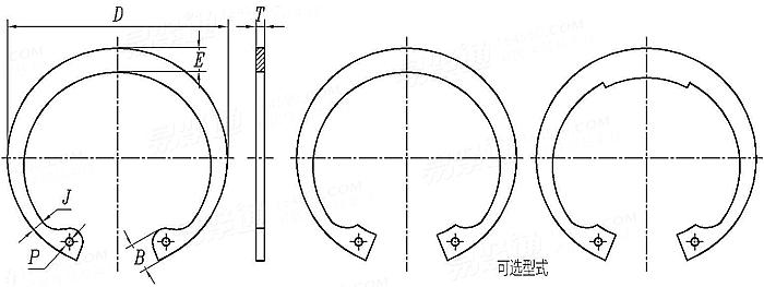 ASME B 18.27.1 (T7) - 1998 (R2017) NA2 孔用擋圈