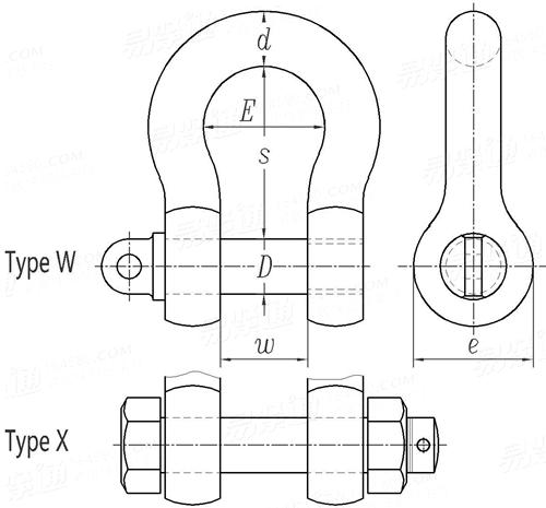 EN  13889 - 2008 一般起重用鍛鋼卸扣 — 弓形