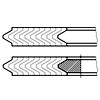 鋼制管法蘭用纏繞式墊片 - 榫面/槽面和凹面/凸面法蘭用基本型(A型)或帶内環(B型)墊片