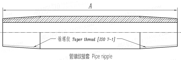 BS EN  10241 (T22) - 2000 鋼制螺紋管件 表22 - 管螺紋接套