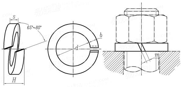 QJ  2963.3 - 1997 專用彈簧墊圈 - 輕型不鏽鋼彈簧墊圈