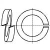 專用彈簧墊圈 - 标準型機械鍍鋅錫鋁合金彈簧墊圈