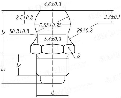 ISO  6392-1 (Type 1) - 1996 直螺紋管件 油嘴
