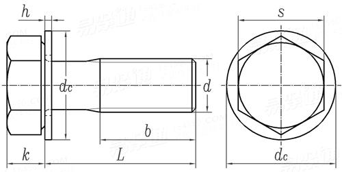 KS B 1040 - 2012 (R2022) 六角头螺栓和平垫组合