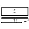 J型 平头带锥度单孔平键